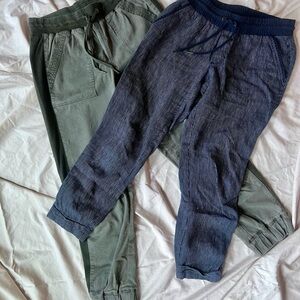 Bundle of  Green and Blue Jogger Pants